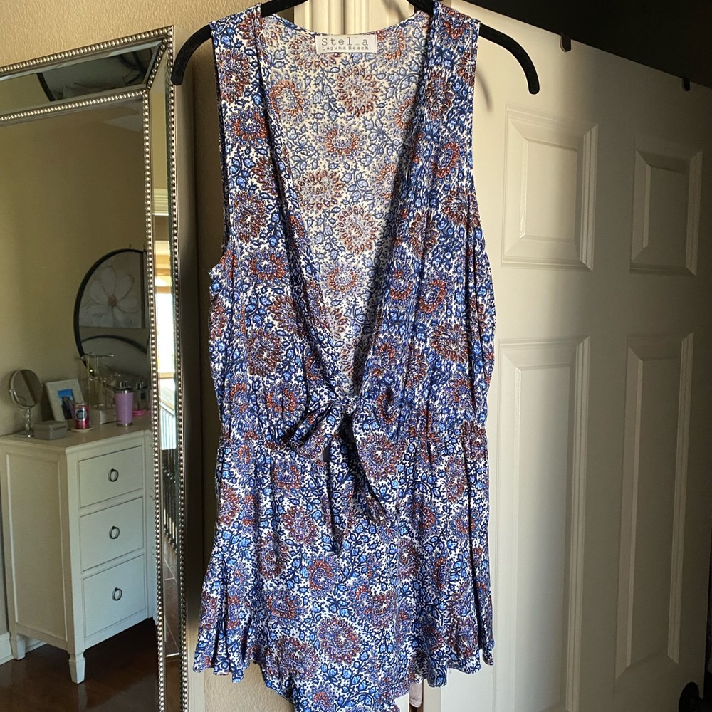 Tie-front Romper